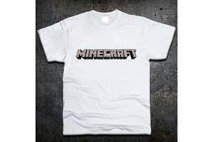 Футболка Fruit of the Loom Логотип Майнкрафт Logo Minecraft Белый XXL (719642)