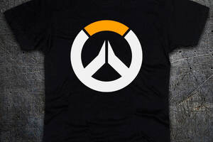 Футболка Fruit of the Loom Логотип Овервотч Logo Overwatch Черный 104 см (2562)