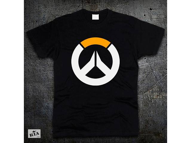 Футболка Fruit of the Loom Логотип Овервотч Logo Overwatch Черный XL (6192562)