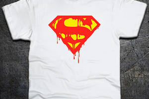 Футболка Fruit of the Loom Логотип Супермен Logo Superman DC Comics Белый XL (6191098)