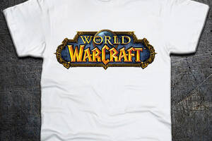 Футболка Fruit of the Loom Логотип Варкрафт Logo World of Warcraft Белый 140 см (119283)