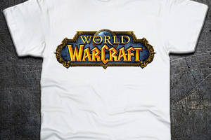 Футболка Fruit of the Loom Логотип Варкрафт Logo World of Warcraft Белый 116 см (9283)