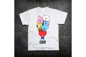 Футболка Fruit of the Loom Талисманы BT21 БТ21 группы BTS L (6927400)