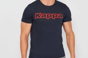 Футболка Kappa T-shirt Mezza Manica Girocollo con stampa logo petto темно-синий 2XL Муж K1335 BluNavy-2XL