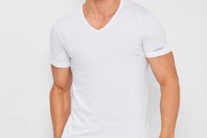 Футболка Kappa T-shirt Mezza Manica Scollo V белый Муж L K1315 Bianco L