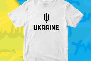 Футболка с патриотическим принтом Арбуз UA Ukraine Украина Трезубец Герб Украины Push IT XXXL