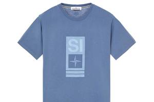 Футболка Stone Island 2NS92 Abbreviation One Print T-Shirt Avio Blue S