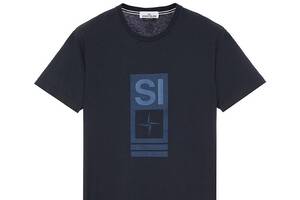 Футболка Stone Island 2NS92 Abbreviation One Print T-Shirt Blue M