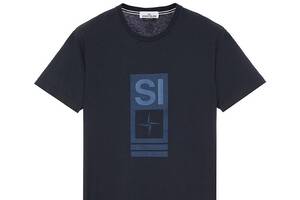 Футболка Stone Island 2NS92 Abbreviation One Print T-Shirt Blue XXXL