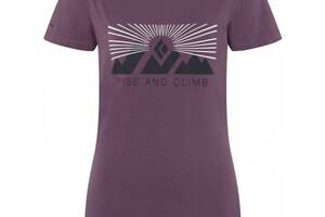 Футболка женская Black Diamond SS Rise And Climb Tee S Фиолетовый