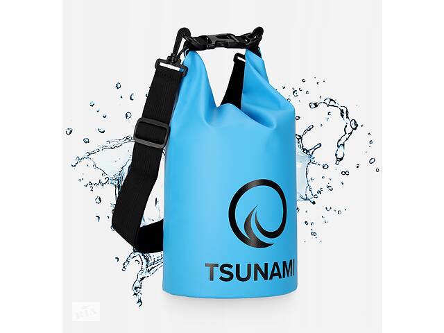 Гермомішок TSUNAMI Dry Pack 5 л водозахисний TS010 Купи уже сегодня!
