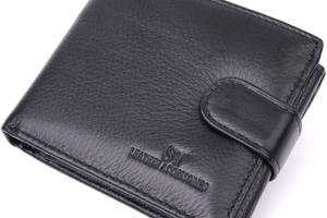 Горизонтальный бумажник из натуральной кожи ST Leather 22455 Черный