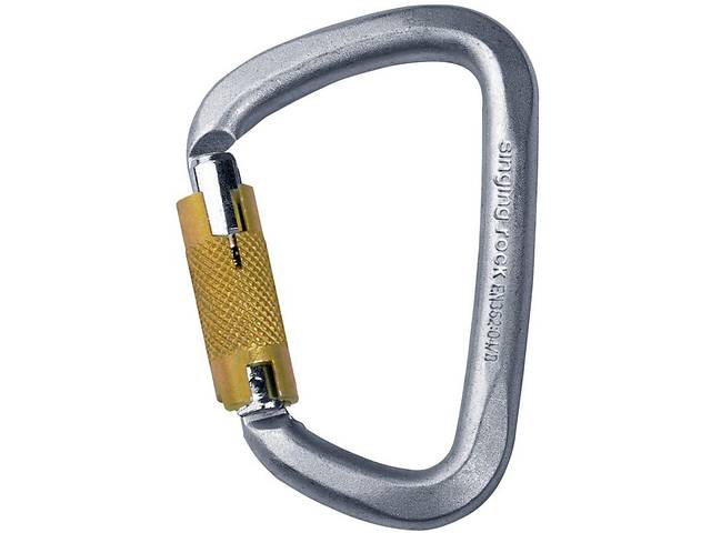 Карабин Singing Rock D Steel Triple Lock screw gate (1033-SR K4081.ZO)