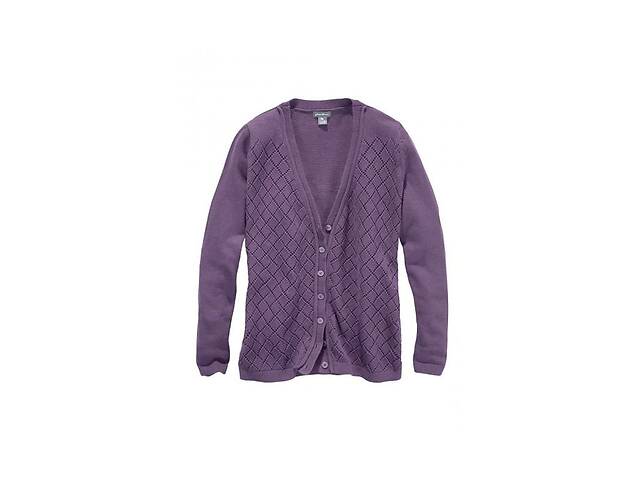 Кардиган Eddie Bauer Womens Cardigan mit Ajour-Strick Rauchiges LilaS Фиолетовый (GR1630RLI-S)