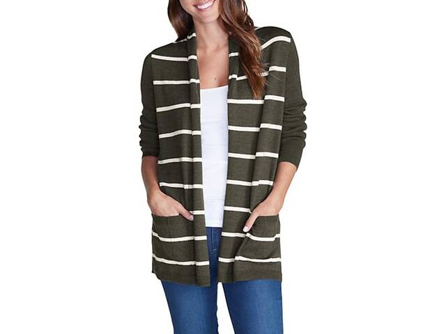 Кардиган Eddie Bauer Womens Open Cardigan CHARCOAL HEATER S Комбинированный (6014CHH)