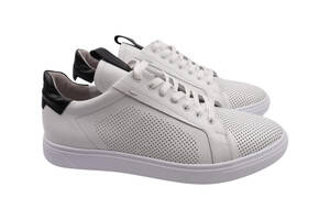 Кеди чоловічі Maxus shoes білі натуральна шкіра 98-22LTCP 47