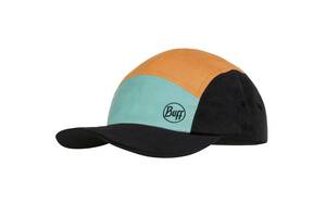 Кепка Buff Kids 5 Panels Cap colorblock multi One Size Черный-Голубой