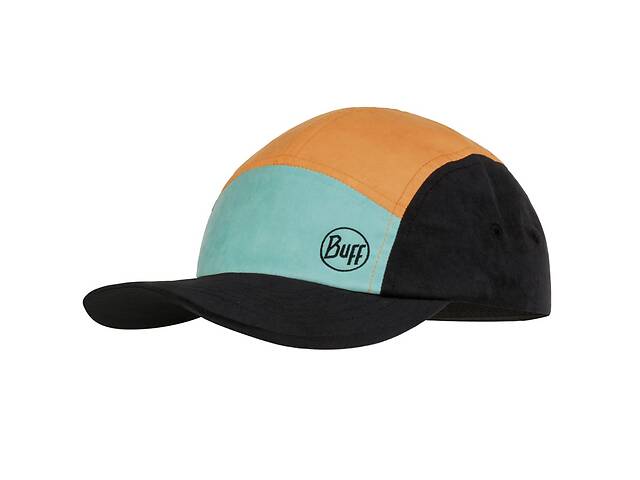 Кепка Buff Kids 5 Panels Cap colorblock multi One Size Черный-Голубой