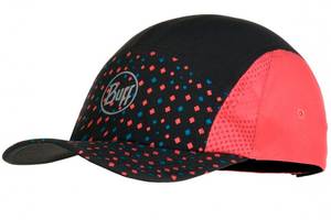 Кепка Buff Run Cap r-liw multi One Size Черный-Красный