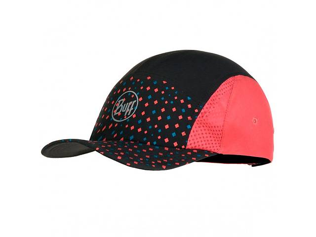 Кепка Buff Run Cap r-liw multi One Size Черный-Красный