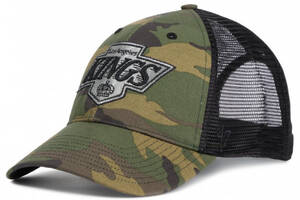 Кепка-тракер 47 Brand LA KINGS CAMO One Size khaki/black HVIN-CBRAN08GWP-CM67