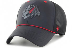 Кепка-тракер 47 Brand NHL Chicago Blackhawks One Size Black/Grey/Red H-BRPOP04BBP-BK