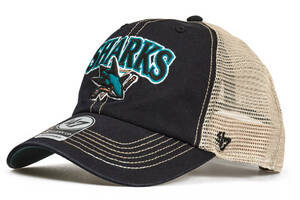 Кепка-тракер 47 Brand SAN JOSE SHARKS One Size Black/Sand/Turquoise/White H-TSCLA22LAP-VB