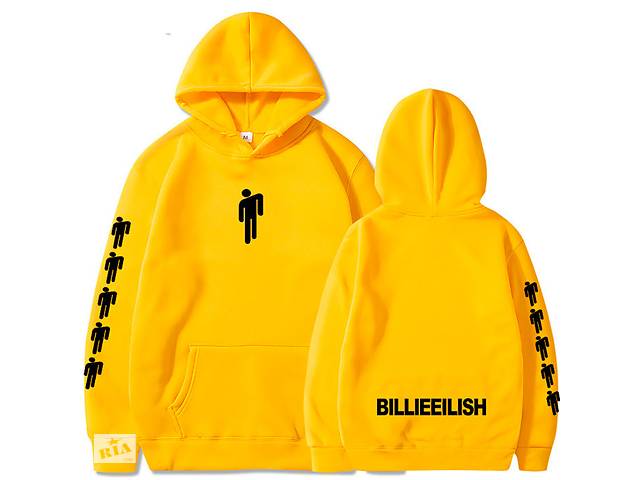 Худи Билли Айлиш Billie Eilish желтая XL (74473)