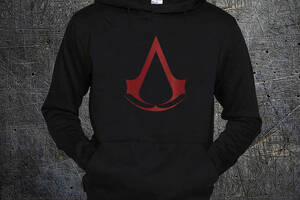 Худи Fruit of the Loom Лого Ассассин Крид Assassins Creed Logo Черный S (661)