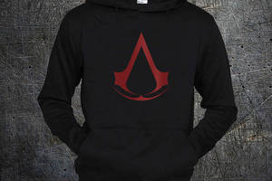 Худи Fruit of the Loom Лого Ассассин Крид Assassins Creed Logo Черный M (9661)