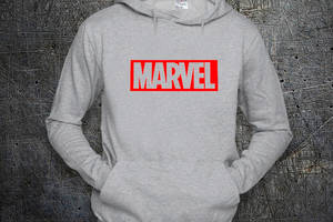 Худи Fruit of the Loom Логотип Марвел Кофта Logo Marvel Серый L (1491089)