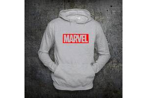 Худи Fruit of the Loom Логотип Марвел Кофта Logo Marvel Серый XL (1591089)