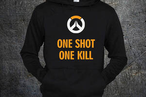 Худи Fruit of the Loom Один Выстрел Одна Смерть One Shot One Kill - Overwatch Черный XL (1192539)