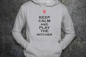 Худи Fruit of the Loom Успокойся и Играй в Ведьмака Keep Calm The Witcher Серый XL (159903)