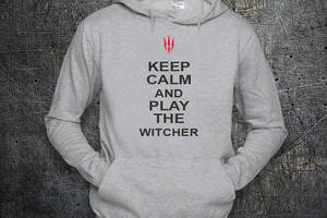 Худи Fruit of the Loom Успокойся и Играй в Ведьмака Keep Calm The Witcher Серый M (139903)