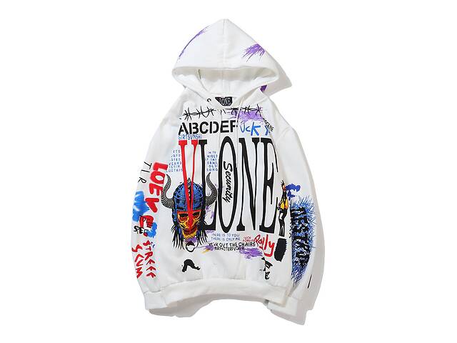 Худи Vlone White 'ABC' Акция