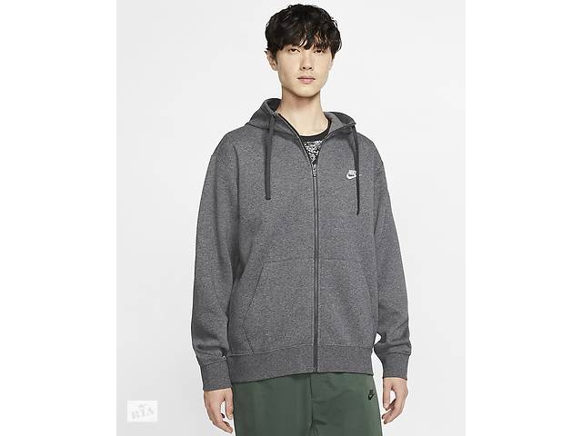 Кофта мужская Nike Sportswear Club Fleece (BV2645-071) M Серый