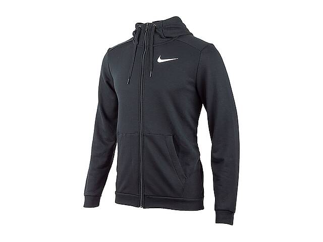 Кофта мужские Nike Dry Full Zip Men`S Training Hoodie (DB4206-010) L Черно-белый