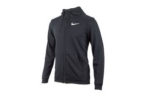 Кофта мужские Nike Dry Full Zip Men`S Training Hoodie (DB4206-010) S Черно-белый