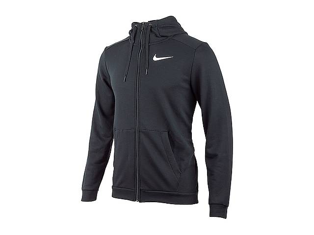 Кофта мужские Nike Dry Full Zip Men`S Training Hoodie (DB4206-010) S Черно-белый