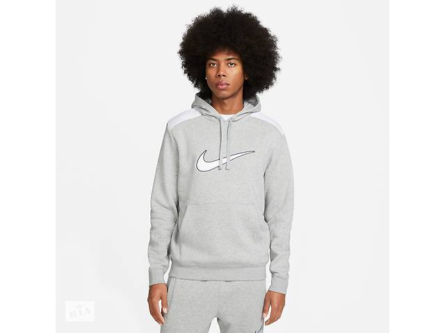 Кофта Nike M Nsw Sp Flc Hoodie Bb (FN0247-063) L Серый