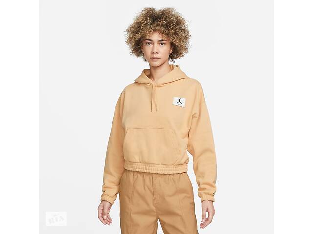 Кофта женские Jordan Air Essentials Fleece Hoodie Beige (DD6998-268) XS Бежевый