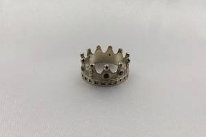 Кольцо Корона с черными камнями Maxi Silver 5294 SE 19.5