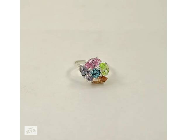 Кольцо с цветными камнями Maxi Silver 8592 SE 21.5
