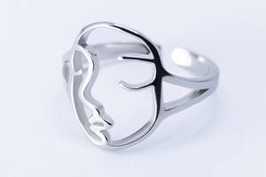 Кольцо серебряное Infini родированное k2-55 16,5