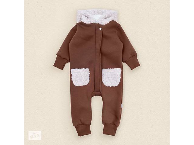 Комбинезон детский трехнитка с капюшоном Dexter`s teddy 98 см коричневый (131595468637)