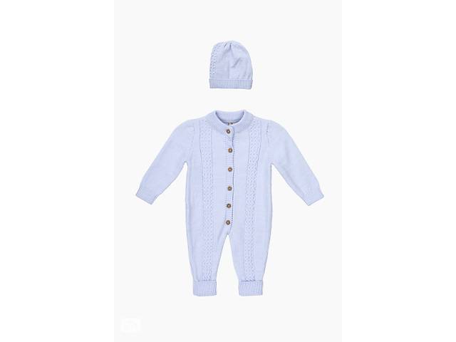 Комбинезон Unisex вязка детский Mini Papi 20044 56 см Голубой (2000989812821)