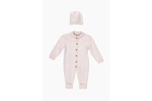 Комбинезон Unisex вязка детский Mini Papi 20044 74 см Розовый (2000989812807)