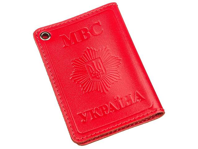 Компактная обложка на документы МВС Украины SHVIGEL 13978 Красная
