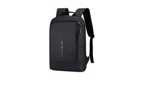 Компактный плоский городской рюкзак Likado L056 black Черный